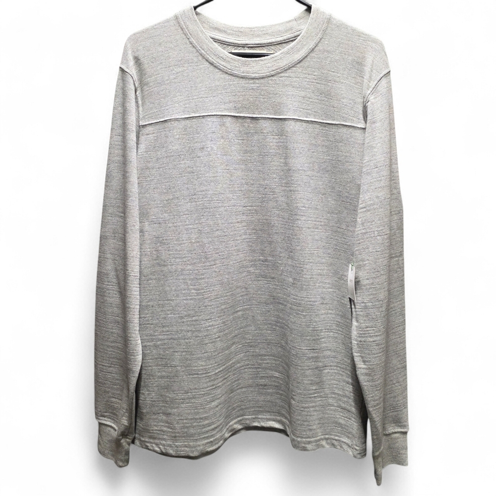 NEW AE77 American Eagle Outfitters Premium Heather Gray Knit Crewneck Sweater